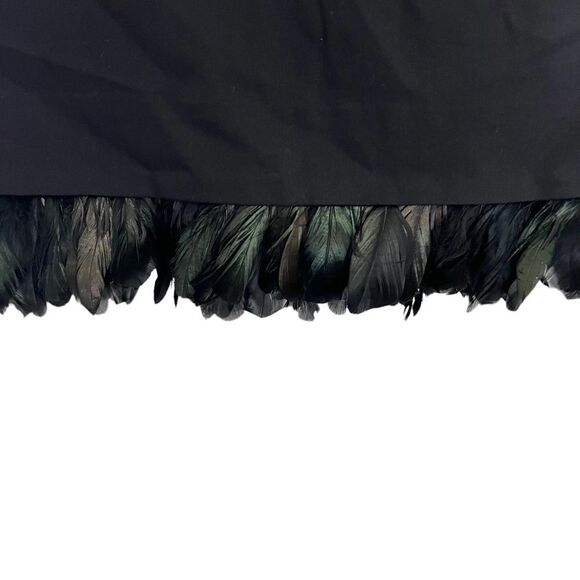 COS Mock Neck Half Sleeve Feather Hem Dress 6 - Picture 6 of 11